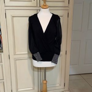 Venus Black Top sheet & Sequin  sleeve